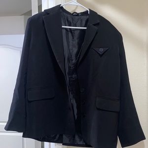 Nasty gal oversized black blazer Y2K size 2